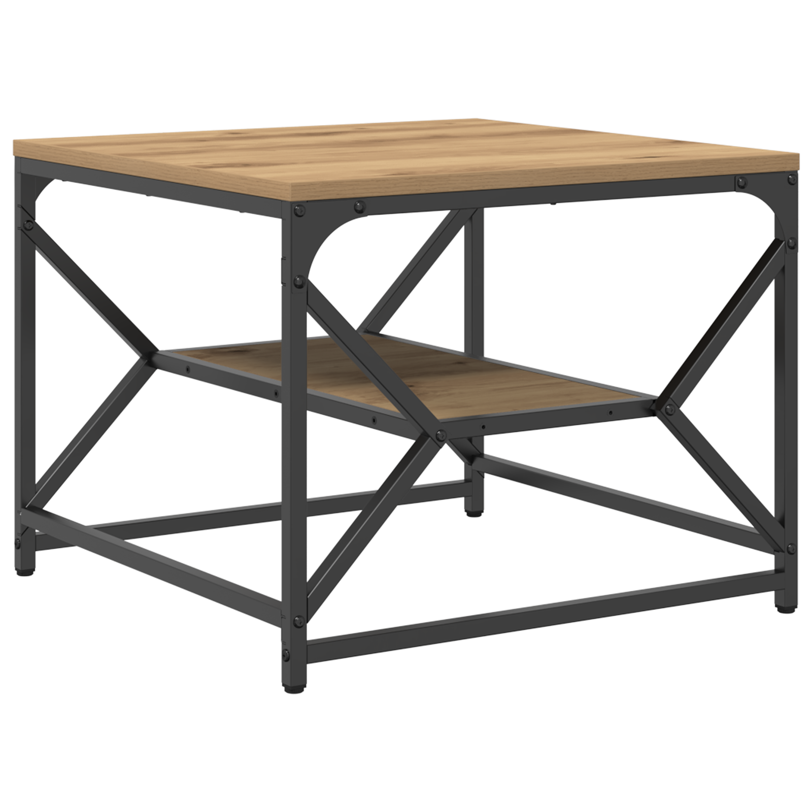 Conjunto 1 Mesa De Centro Vidaxl Castanho Derivados De Madeira (51 X 50 X 40 Cm)