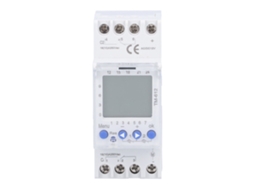 Interruptor de controle de tempo inteligente TM612 com 2 saídas DC12V para suprimentos industriais | S/MARCA