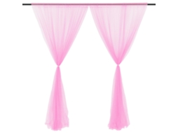Laxiscreed Cortina De Malha De Nylon Rosa Para Decoração De Casamentos E Sessões Fotográficas