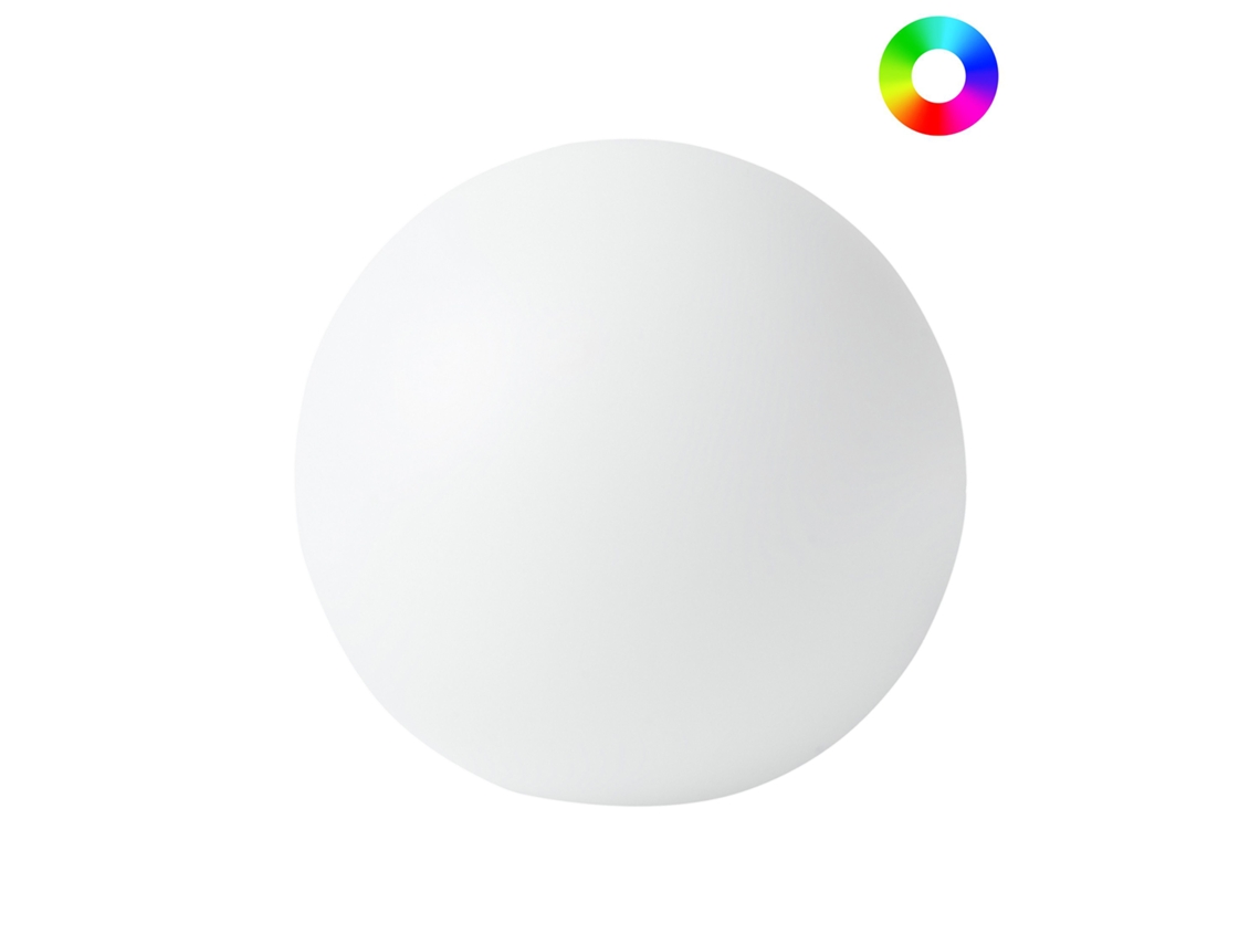 Candeeiro Esférico Led De Exterior Jocoy Branco Creme Beliani