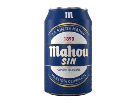 Cerveja MAHOU SIN Lata Sem Álcool (0.33 L - 24 Unidades)