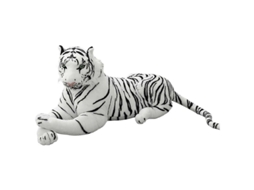 Tigre De Pelúcia Macio E Confortável Brinquedo De Pelúcia Travesseiro Decoração De Casa 30 Cm Blanco