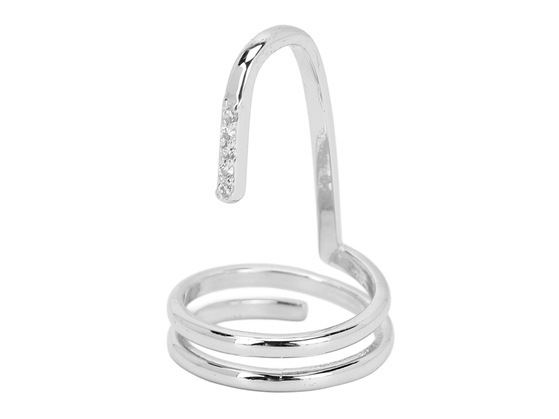 Anel Decorativo De Unha Moda Joias De Ponta Do Dedo Acessórios De Unhas Para Mulheres Platina