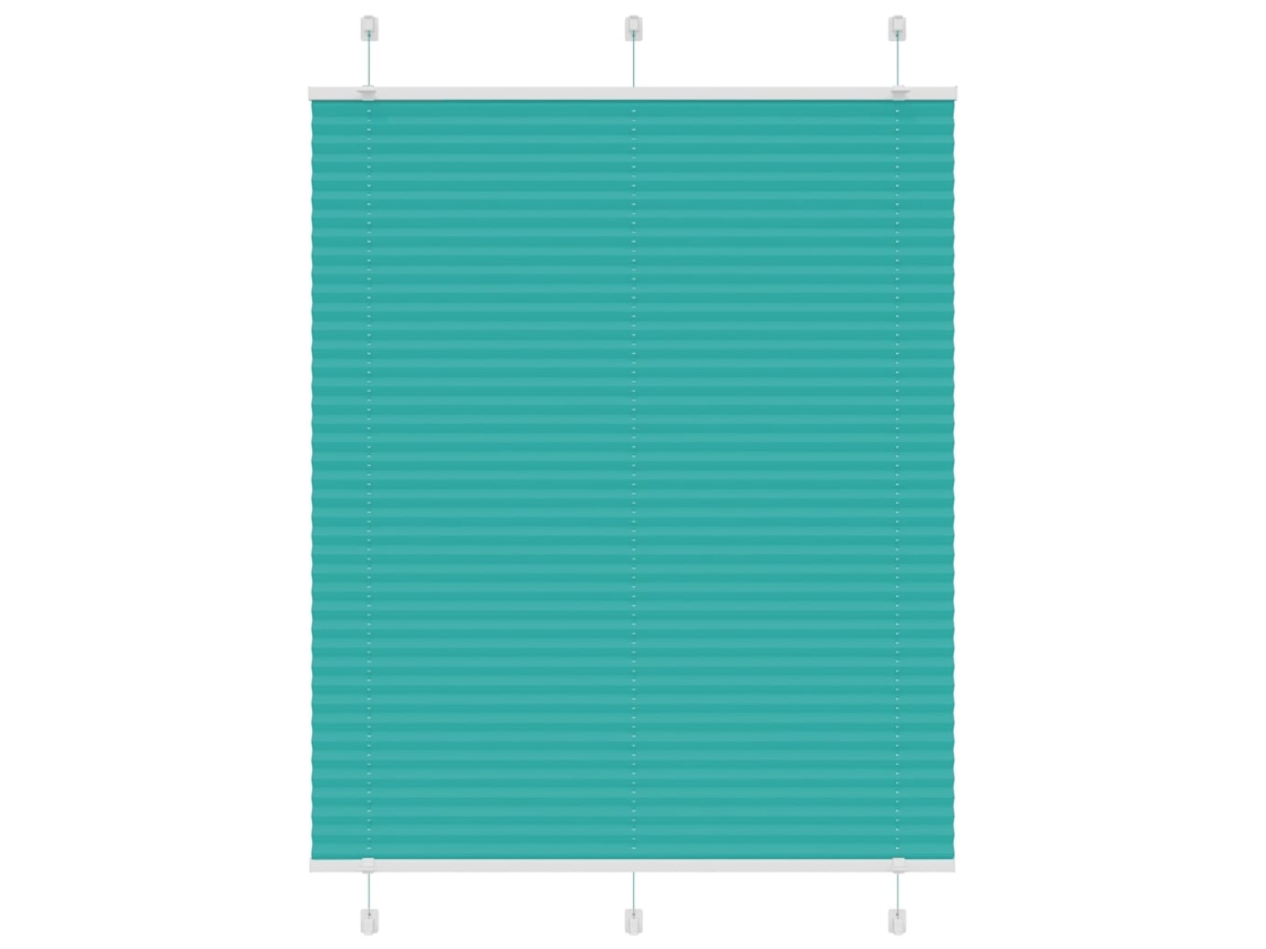 Vidaxl Gasolina Verde Plissada Cega 110x150 Cm Largura Tecido 109,4cm