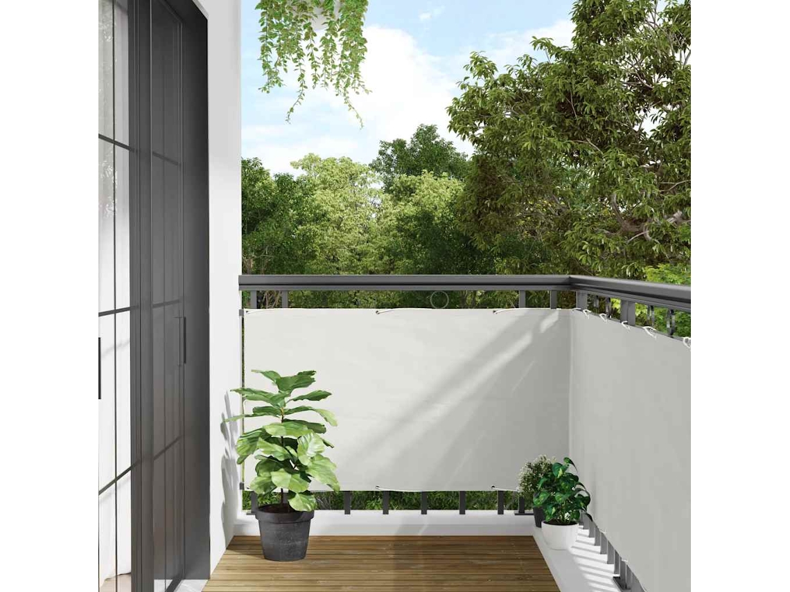 Vidaxl Tela De Privacidade Para Varanda 800x120 Cm Pvc Branco
