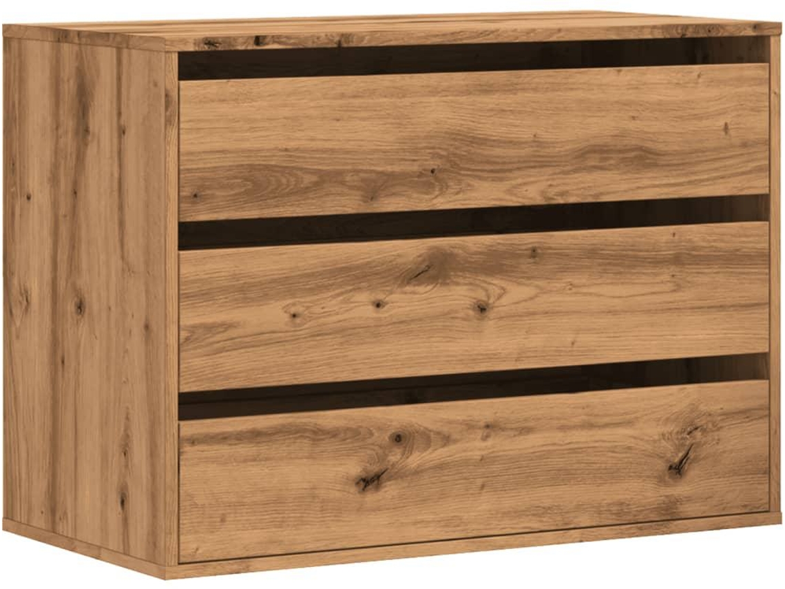 Chest Of Drawers, Chests Of Drawers Vidaxl Marrom Madeira Processada (80 X 41 X 58 Cm)