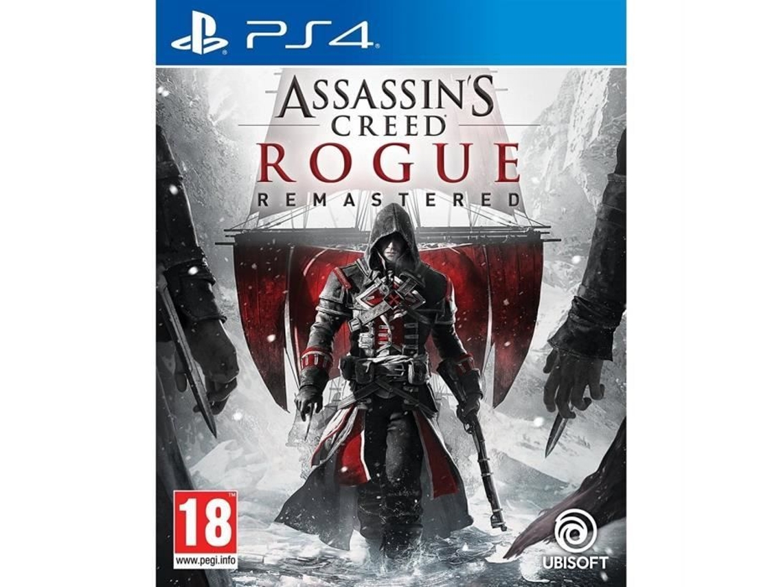 Jogo De RPG Ubisoft Assassins Creed Rogue Remastered Mundo Aberto PS4 Blu Ray