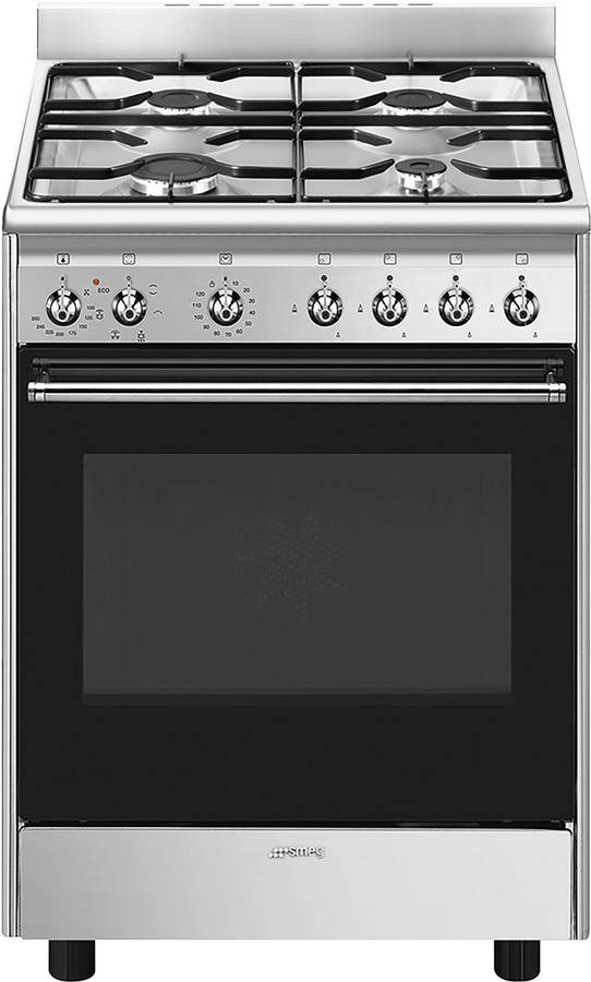 Fogão SMEG CX60GMX (70 L - Gás Natural e Butano-Propano - Inox)