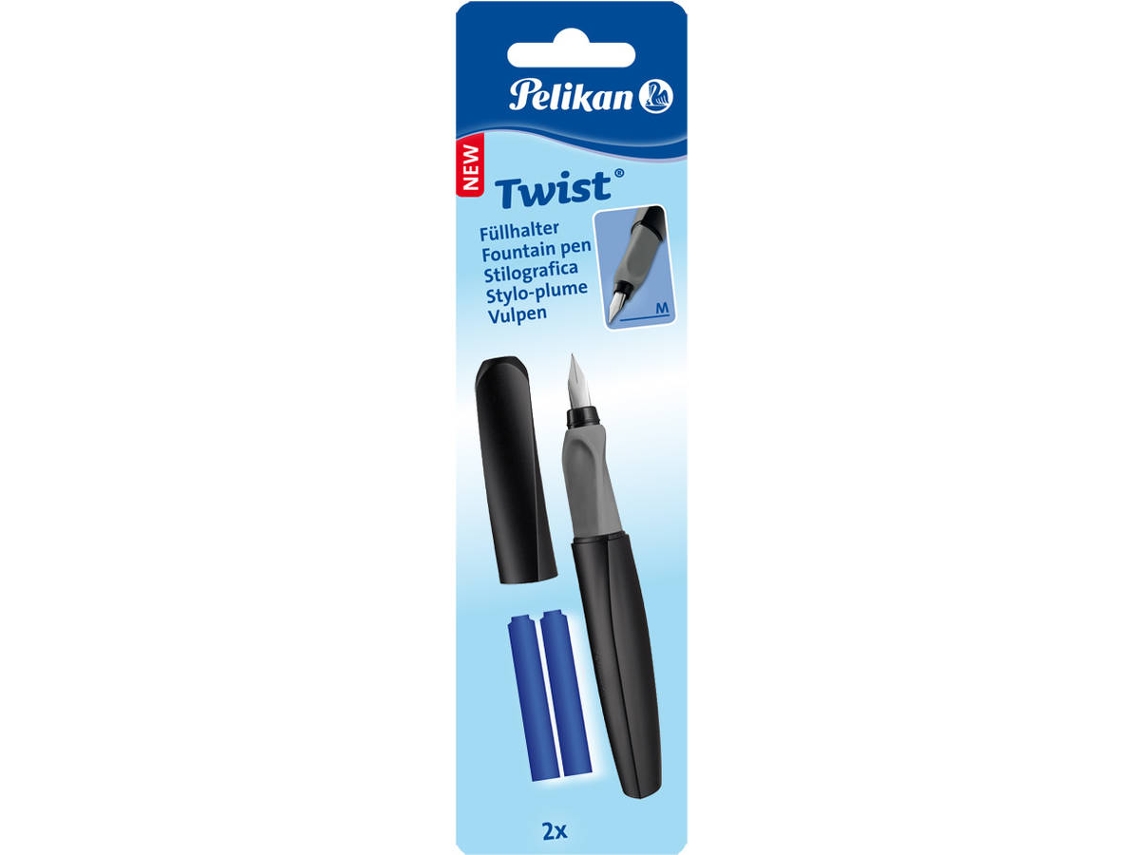 Caneta de Tinta Permanente PELIKAN Twist P457 Preto