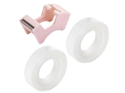Fita Adesiva Invisível para Escrever com Dispensador, Pacote com 2 Unidades, para Scrapbooking, Modelo 2 GOKOCO