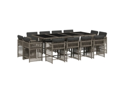 Garden Dining Set, Garden Dining Sets Vidaxl Cinzeto Rattan / Vime (n/a)