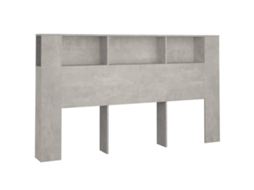 Conjunto 1 Armário De Cabeceira Vidaxl Cinzeto Derivados De Madeira (180 X 18.5 X 104.5 Cm)