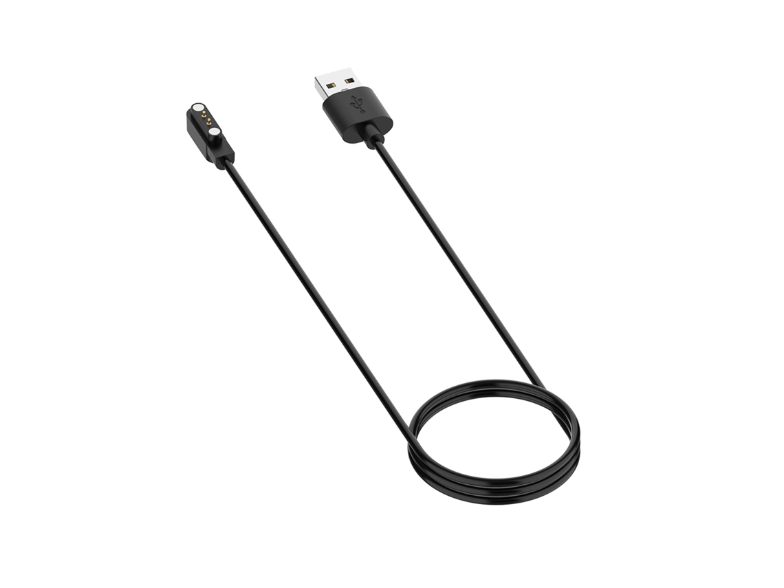 Cabo de carregamento magnético para relógio inteligente Noise Colorfit Pro 3, comprimento: 1 m (preto)