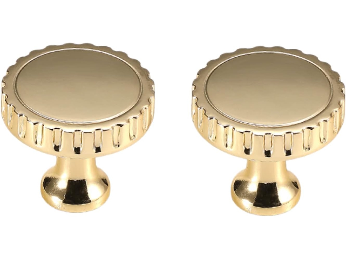 Conjunto De 2 Puxadores Gaveta Em Liga Zinco Com Furo Único Para Guarda Roupa, Armário De Vinhos, Escrivaninha, Cor