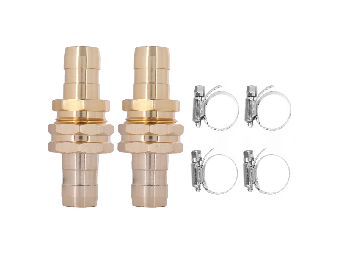 2pcs Conector de Reparo de Mangueira G3/4 Alumínio com Abraçadeira para Jardim