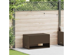 Vidaxl Caixa Para Almofadões De Exterior 100x55x55,5 Cm Vime Pe