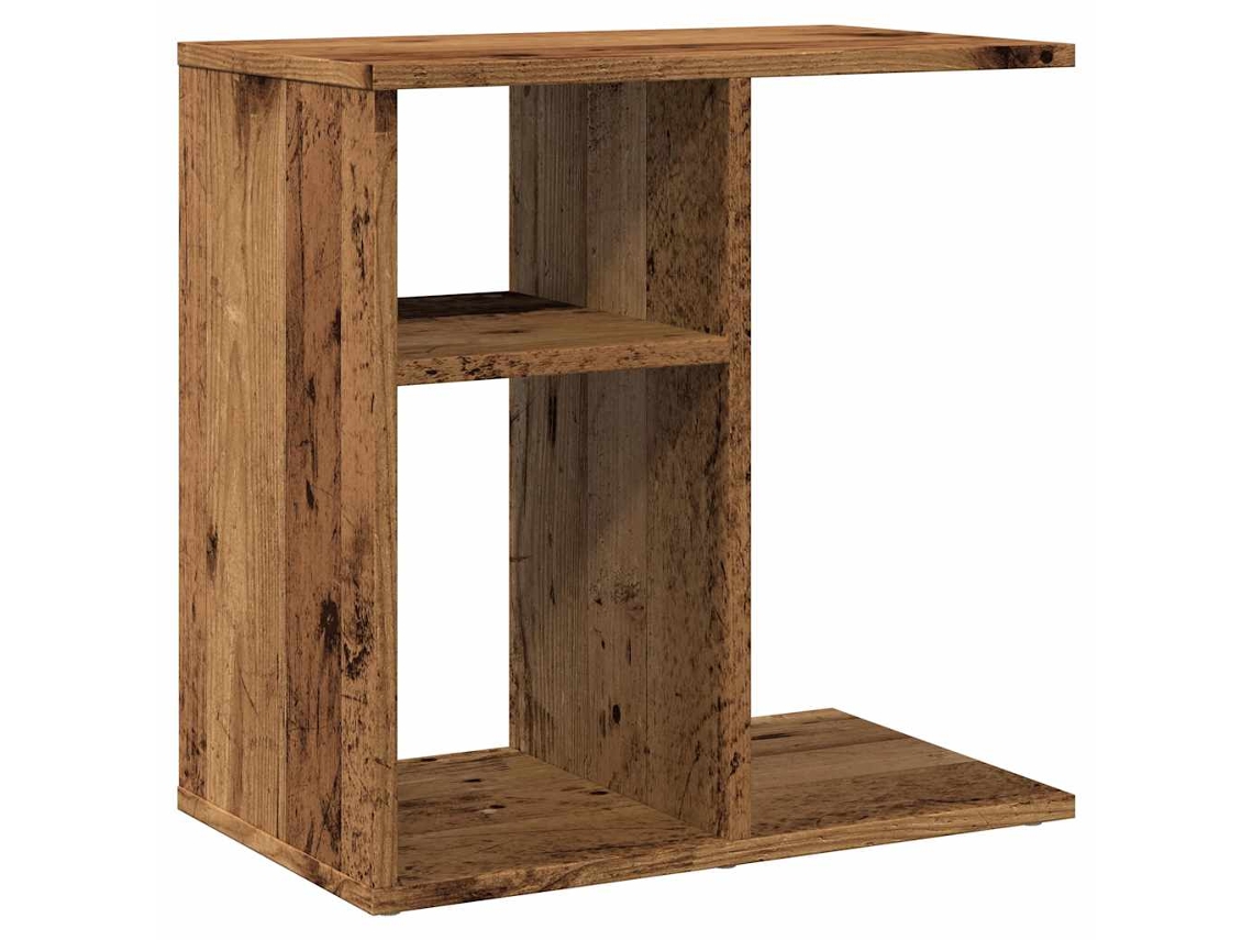Mesa de Apoio MAISON EXCLUSIVE em Madeira Velha Trabalhada (50x30x50 cm)