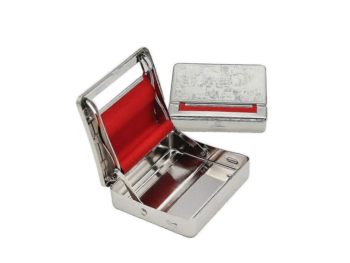 Máquina Automática Para Enrolar Cigarros, Prateada, 70mm, 1 Unidade, Sem Marca