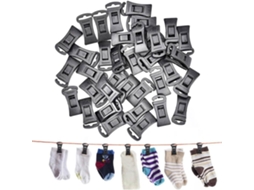 Conjunto de 36 Prendedores Meias, Ganchos para Roupas BRILVIBERA