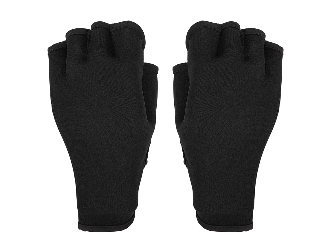 Luvas Aquáticas Antiderrapantes Natação Adultos Crianças Preto