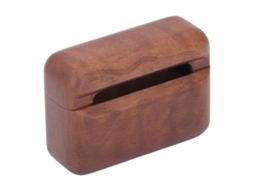 Funda elegante de madeira polida para auriculares bluetooth ios pro | LOGITECH