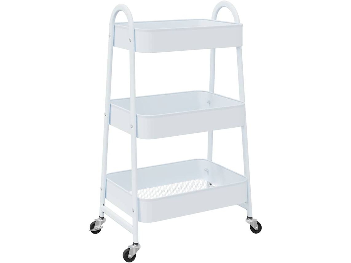 Storage Trolley, Storage Trolleys Vidaxl Preto Aço (n/a)