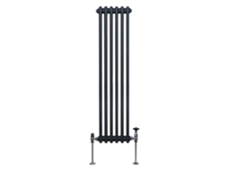 Radiador Tradicional com 2 Colunas Aquecimento Vertical Antracite 1500 x 292mm