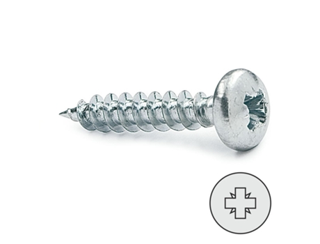 Parafuso de rosca de madeira cabeça redonda Poz longo 30 mm de diâmetro 4,5 mm UCAFIX