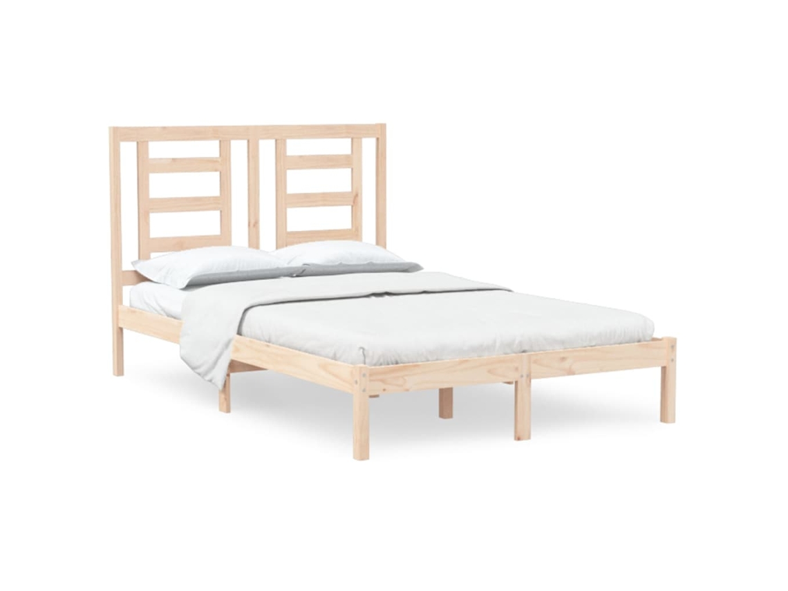 Bed Frame, Bed Frames Vidaxl Marrom Madeira De Pinho (120 X 200 Cm)