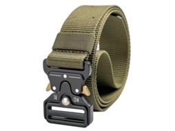 Vlrla-cinto De Treinamento Ao Ar Livre De Nylon 3,8 Cm Com Fivela De Liga Para Camping, Caça E Trekking Verde Oliva 120 Cm