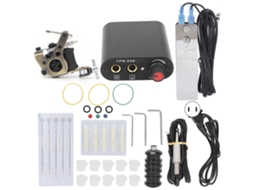 Kit profissional de máquina de tatuagem com bobina de 10 vias, liner e shader, 90 W, 265 V
