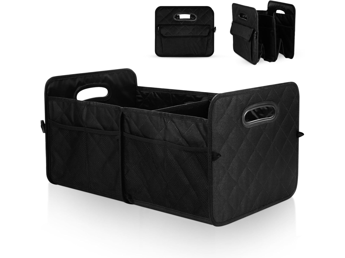 Organizador De Porta-malas De Carro Oxford Resistente, Dividido E Portátil Para Armazenamento.