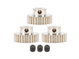 3pcs Engrenagem De Motor Metal Com Parafusos M0.6 Módulo 3.175mm Para Carro Rc 1/10 Caminhão 29dentes