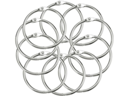 Anéis De Metal Reutilizáveis Baluue, Diâmetro Interno De 70mm, Pacote Com 10 Unidades, Resistentes Ao Desgaste, Ideais