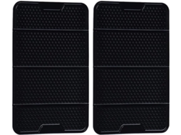 Suporte duplo de silicone antiderrapante para celulares no painel do carro