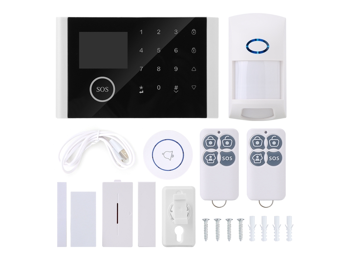 Alarme Antirroubo Gsm Sem Fios Multilíngue (discagem Automática, Exibição Lcd)