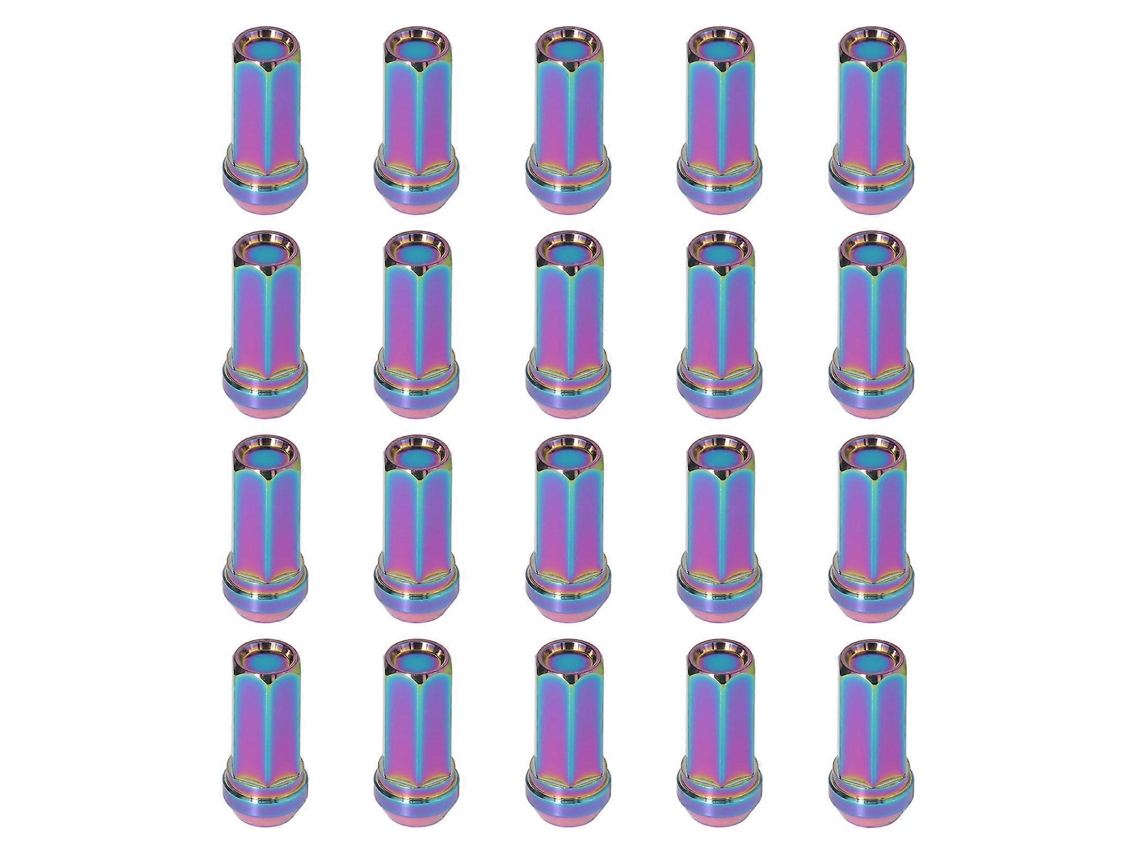 Porcas Roda Cromadas M12x1.5 Hex 17mm 48mm Alta Dureza Mitsubishi Colorful