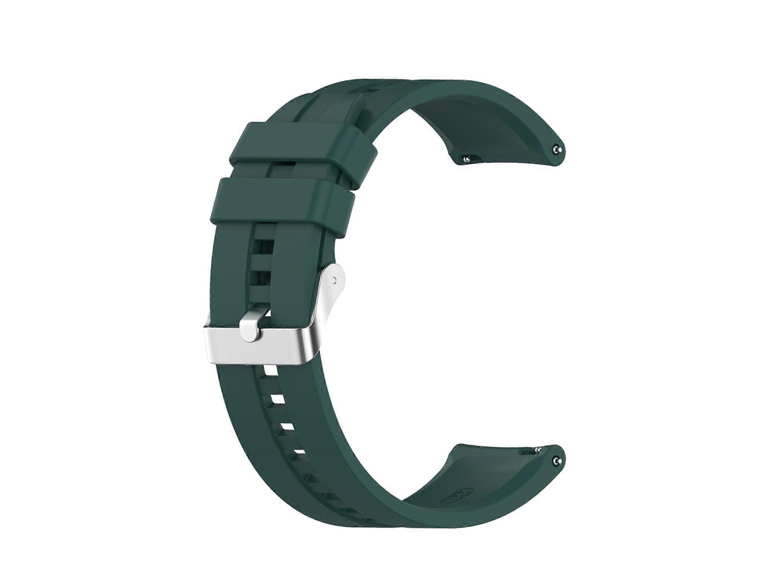 Pulseira De Silicone Para Huawei Watch Gt 2 46mm Com Fivela Prateada (branca)