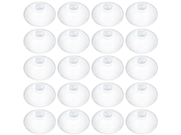 20 Ventosas De Plástico Transparente 5, 5 Cm Para Organização E Decoração Da Casa, Ventosas Autoadesivas Para Vidros De Banheiro, Janelas E Portas
