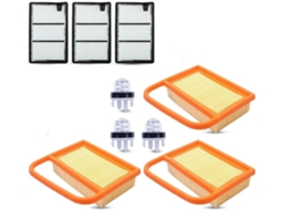 Conjunto De 9 Filtros De Ar Para Cortadores De Grama Ts410, Ts420, Ts410z E Ts420z.
