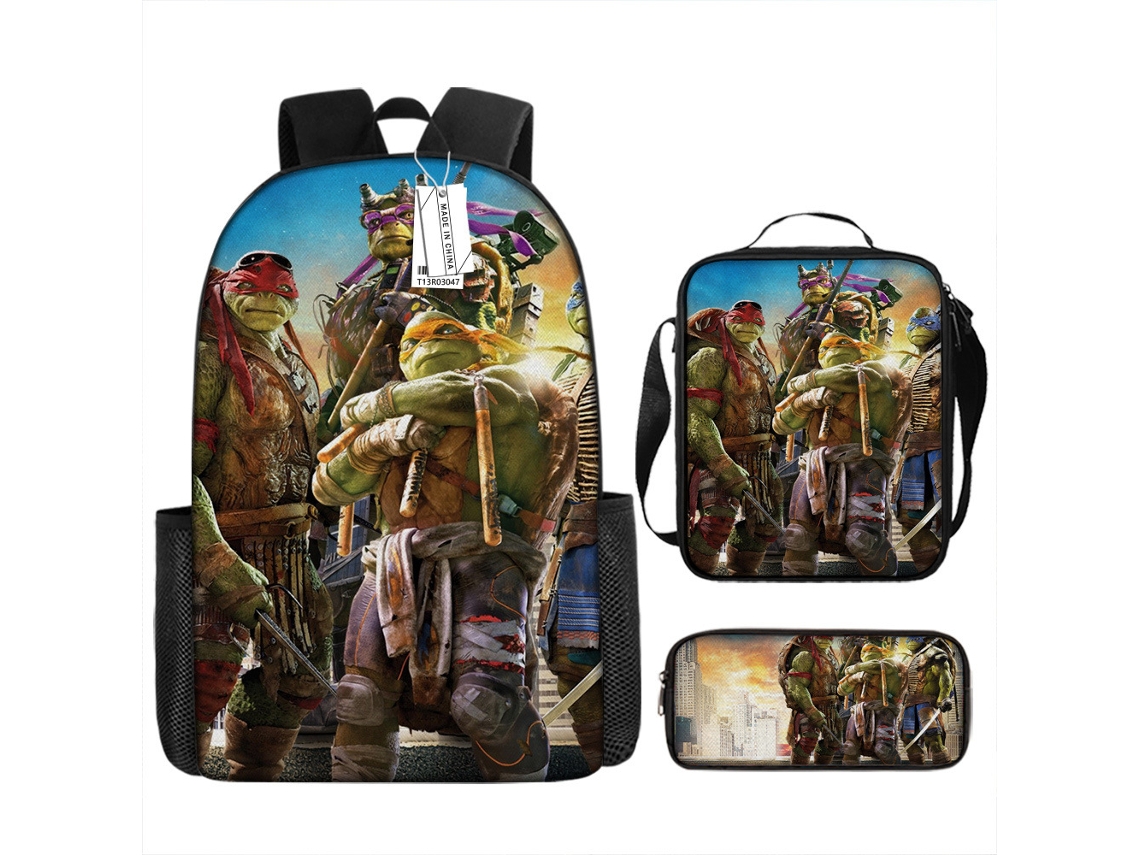 Conjunto de Três Peças Da Mochila KOHREE Teenage Mutant Ninja Turtles