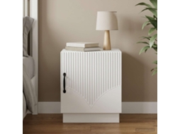 Vidaxl Mesa-de-cabeceira Branco 43 X 34,5 X 47 Cm Derivados De Madeira
