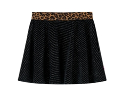 Saia Para Criança Com Cinta Leopardo Preto 116