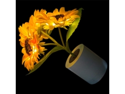 Luminária De Cabeceira Decorativa Labrimp Em Led Formato Girassol Luz
