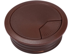 Passa-cabos redondos de plástico 60 mm E 80 para mesa, organizador