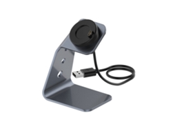 Carregador Garmin Instinct e USB XIAOMOYU com liga de alumínio cinza