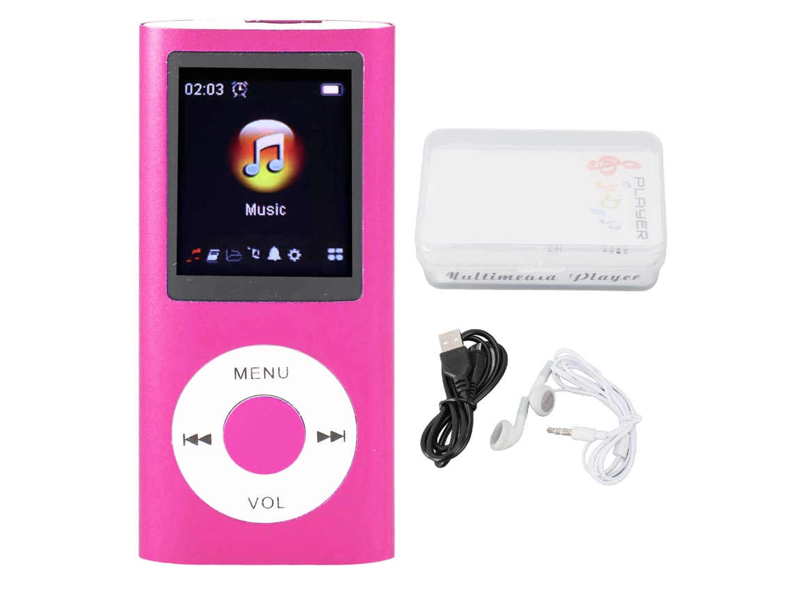 Mp3 Player Mini EOOCOO com cartão de vídeo, leitura de E-books e reprodução de música 1.8 polegadas