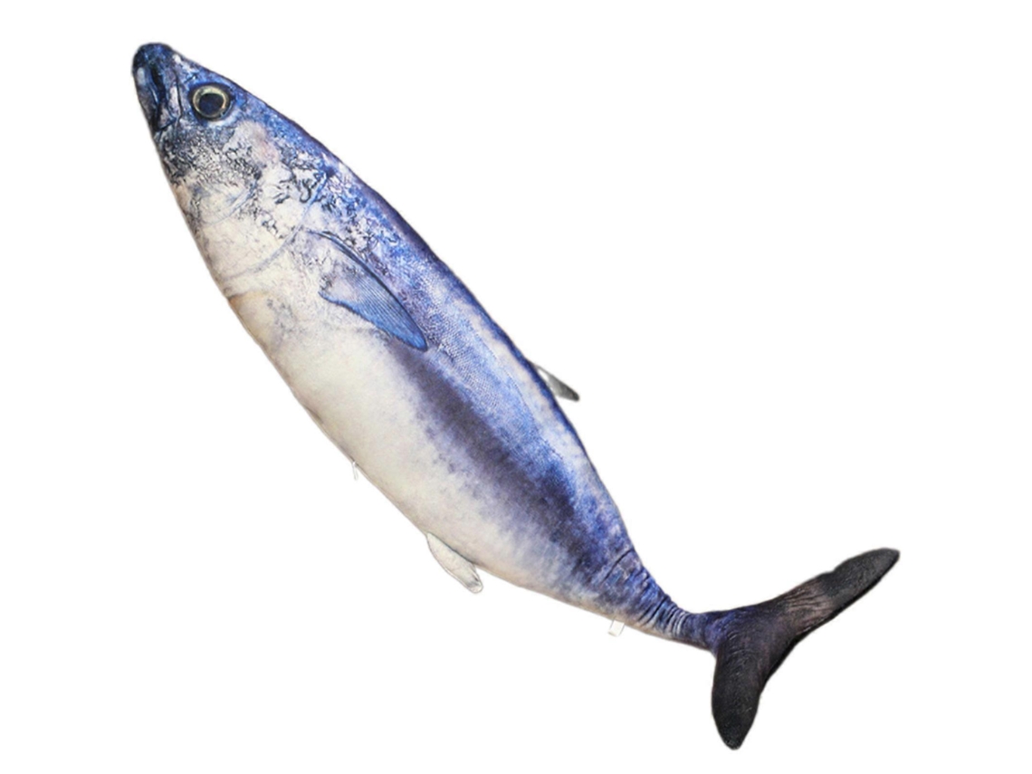 Almofada De Peixe Atum Realista, Macia Para Conforto