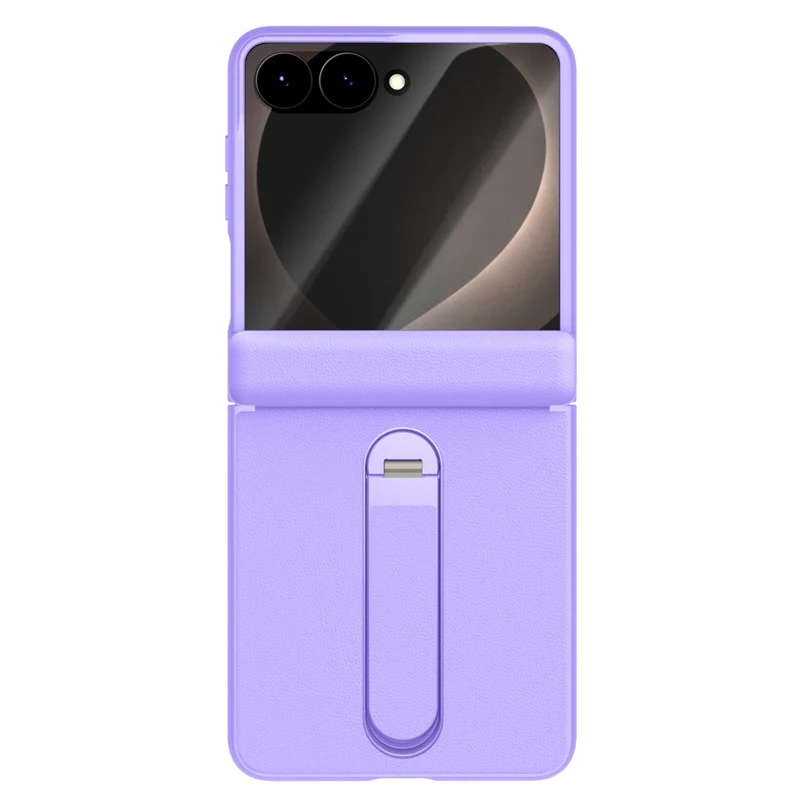 Capa Eifson Para Samsung Galaxy Z Flip8, Com Dobradiça Magnética, Suporte, Material Para Pc - Compatível - Roxo