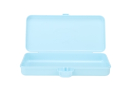 Caixa De Armazenamento Para Ferramentas De Nail Art Com Fecho Amplo Organizador De Esmaltes E Utensílios Manicure Azul